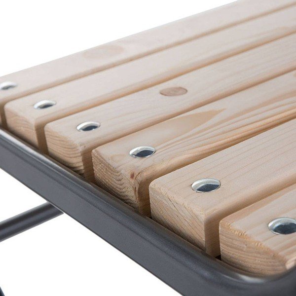 Balansoar de grădină negru/ din metal Toledo - Dajar-image-4