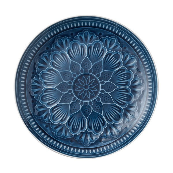Farfurie pentru servit din ceramică Ladelle Catalina, ⌀ 33,5 cm, albastru
