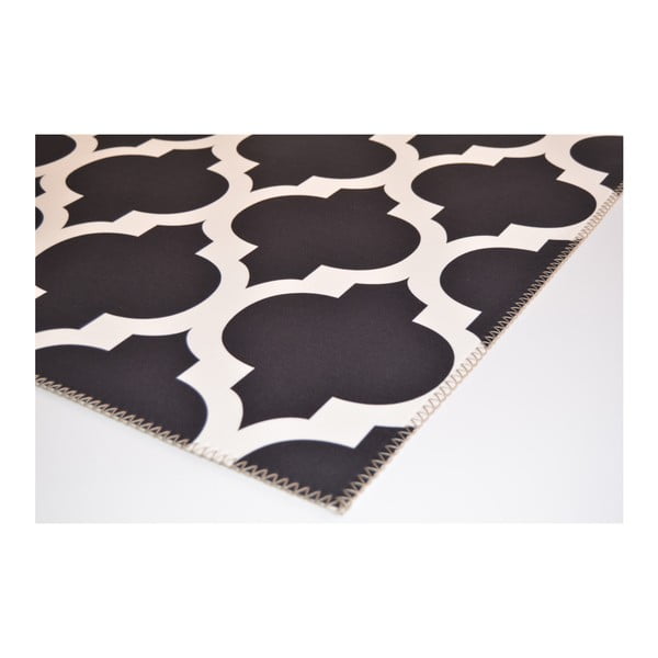 Covor Vitaus Elisabeth, 50 x 80 cm, negru-alb-image-2