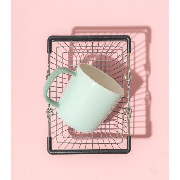 Cană albastră new bone china 370 ml Mae – ONA-image-1