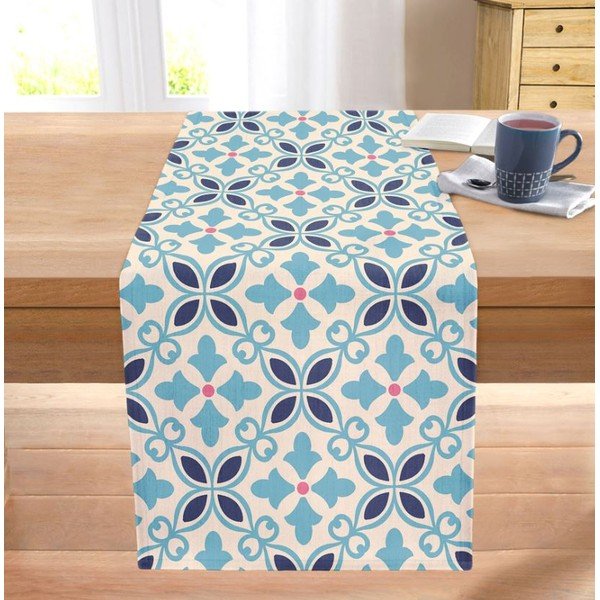 Napron de masă 40x130 cm Blue Tiles – Mila Home-image-2