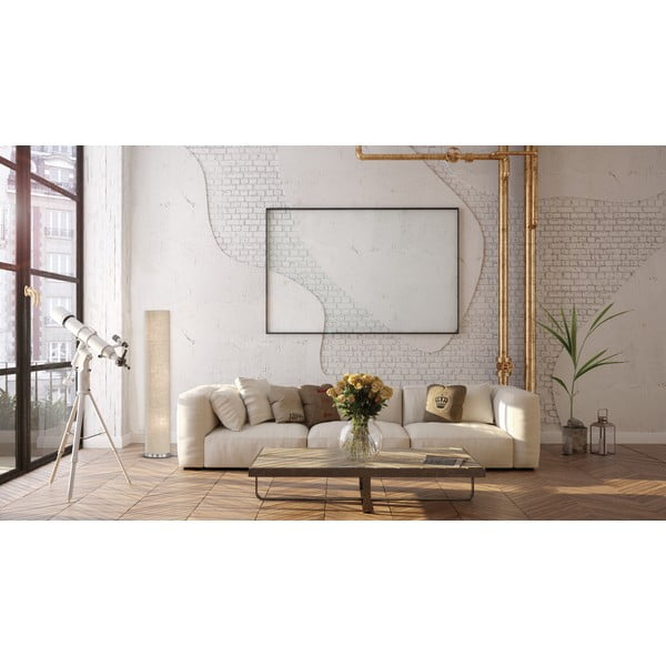 Lampadar bej cu abajur textil (înălțime 110 cm) Thor – Fischer & Honsel-image-2