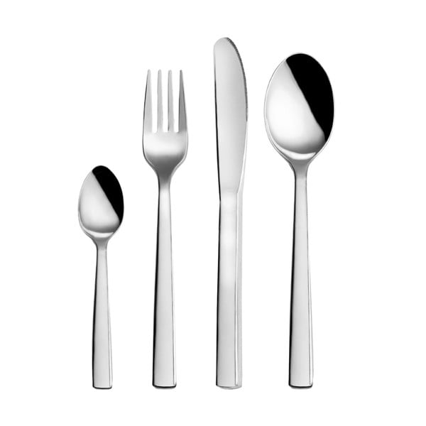 Tacâmuri argintii din oțel inoxidabil 24 buc. Plain – Orion