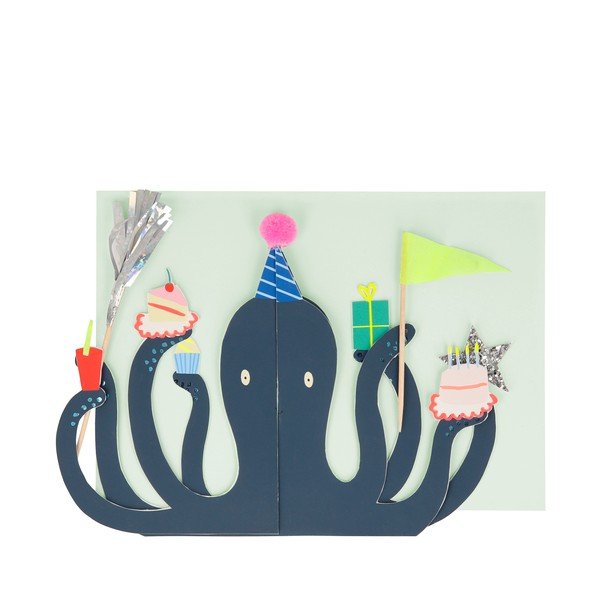 Felicitare Party Octopus – Meri Meri-image-1