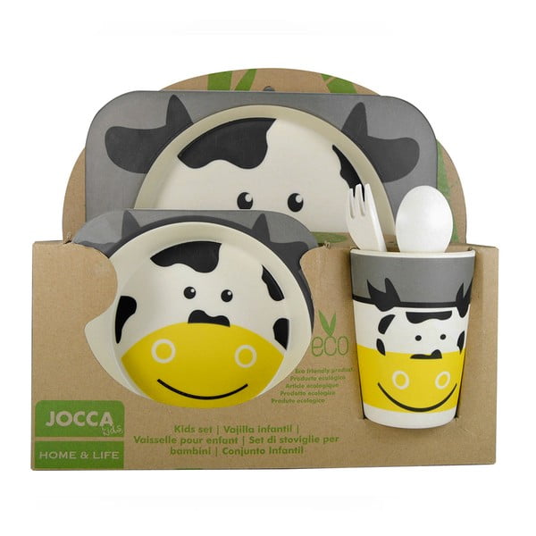 Set veselă pentru copii JOCCA Cow