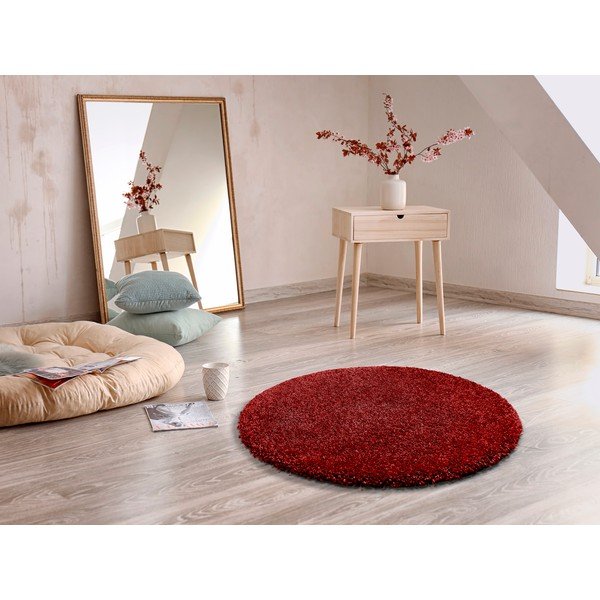 Covor rotund Universal Aqua Liso, ø 100 cm, roșu-image-1