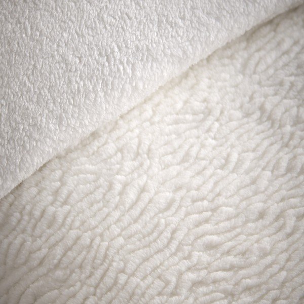 Lenjerie de pat crem pentru pat de o persoană 135x200 cm Textured Wave Faux Fur – Catherine Lansfield-image-3