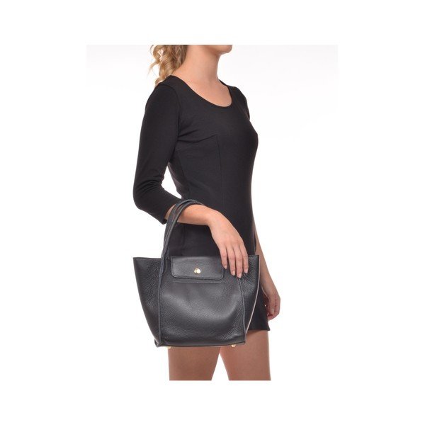 Geantă din piele Roberta M Pola Nero, negru-image-4