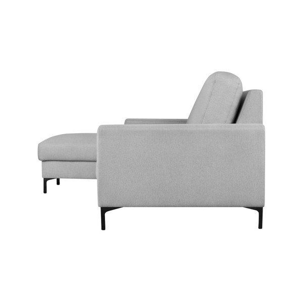 Canapea pe colț Cosmopolitan design Atlanta, pe partea dreaptă, gri deschis-image-3