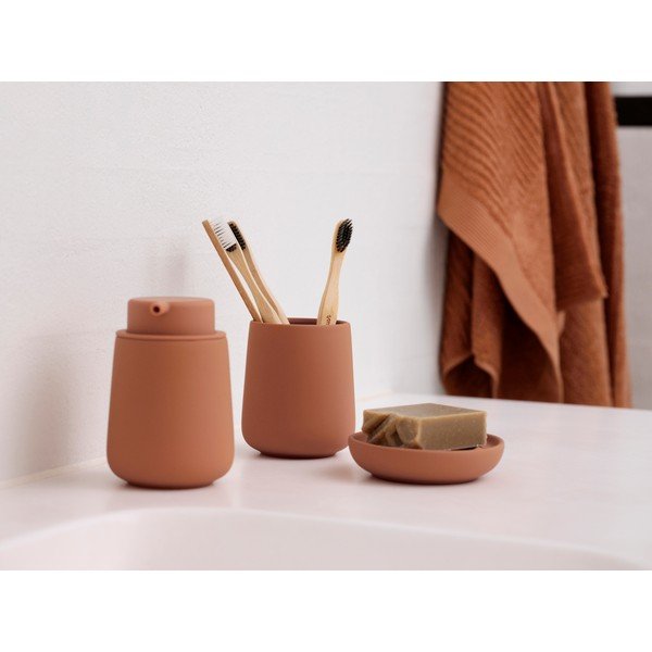 Suport pentru periuța de dinți portocaliu din gresie ceramică Nova One – Zone-image-2