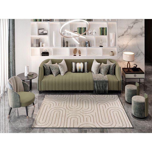 Covor Universal Snowy, 120 x 170 cm, alb - crem-image-1