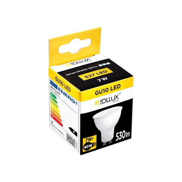 Bec LED GU10, cu lumină neutră 7 W – Sollux-image-1