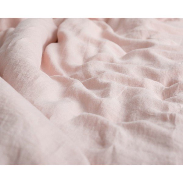 Față de pernă roz din in 50x60 cm - Linen Tales-image-1