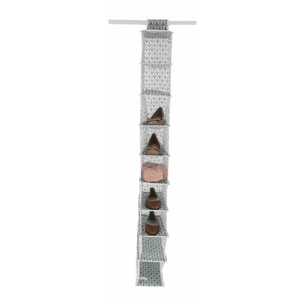 Organizator suspendat cu 9 compartimente Compactor Vetements, lățime 15 cm, gri deschis-image-2
