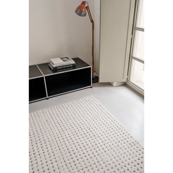 Covor fildeș lavabil, țesut manual din lână 170x240 cm Unexpected Wool – Lorena Canals-image-4