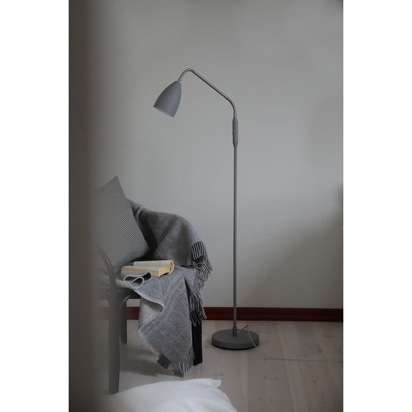 Lampadar gri LED cu intensitate reglabilă cu abajur din metal (înălțime 140 cm) Patro – Markslöjd-image-2