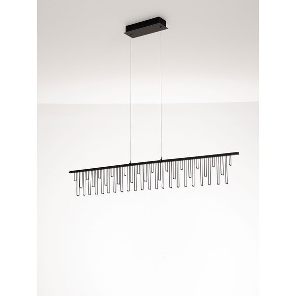 Lustră argintiu-lucios LED cu intensitate reglabilă din aluminiu Stellar – Nova Luce-image-4