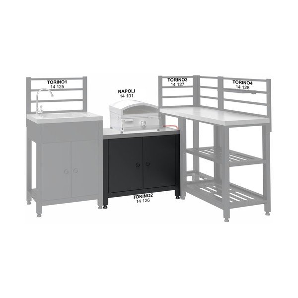 Modul de bucătărie în aer liber Torino 2 – Cattara-image-3