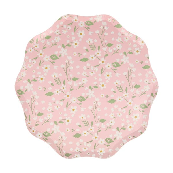 Tăvi de unică folosință 12 buc. din hârtie Ditsy – Meri Meri-image-1