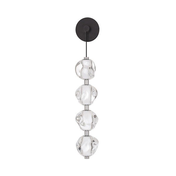 Aplică de perete negru-mat LED din metal Ifos – Nova Luce