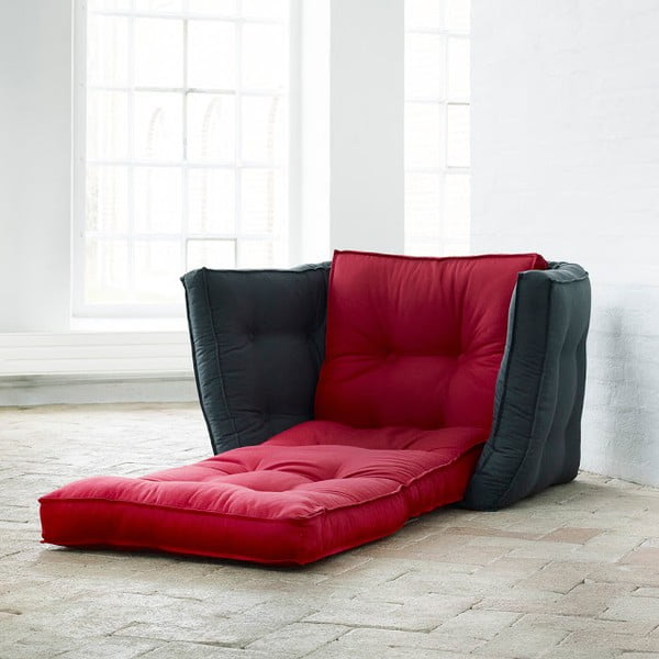 Fotoliu extensibil Karup Dice Red/Gray-image-2