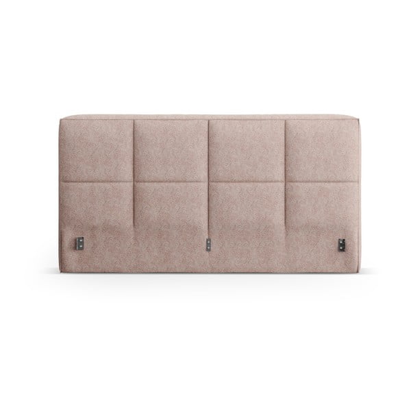 Tăblie de pat roz-deschis tapițată 249x100 cm Darren – Micadoni -image-2