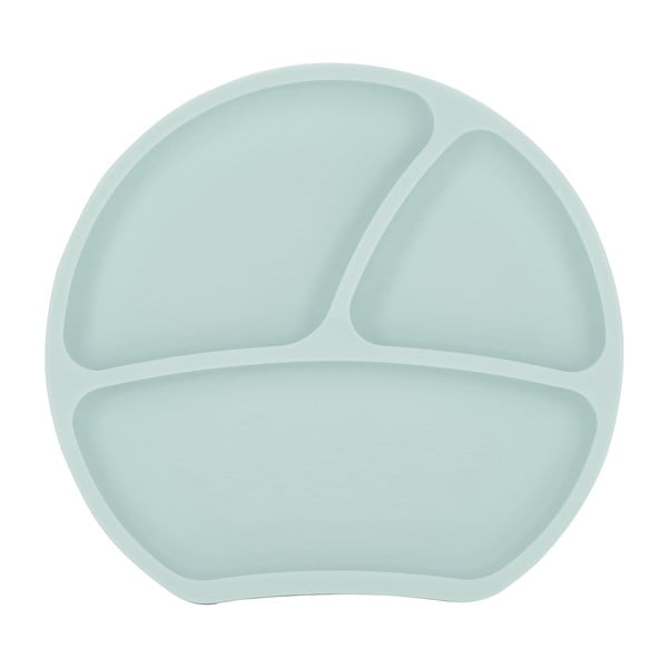 Farfurie pentru copii albastru-deschis din silicon 19x20,5 cm – Kindsgut-image-3