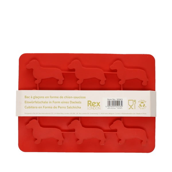 Formă pentru gheață din silicon Sausage Dog – Rex London-image-2