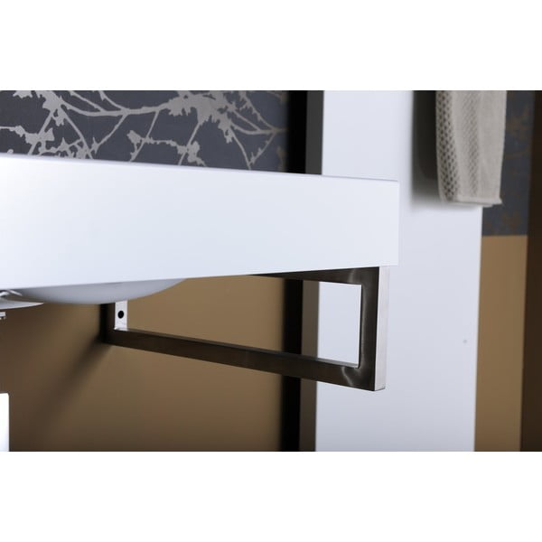 Suport pentru blat argintiu din oțel 49x4 cm – Sapho-image-1