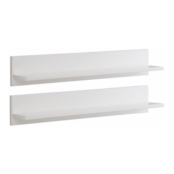 Raft de perete din lemn masiv de pin Støraa Salento, alb-image-1