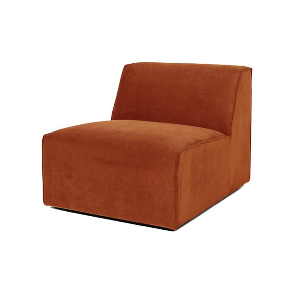 Modul pentru canapea portocaliu din catifea reiată (partea din mijloc) Sting - Scandic-image-2
