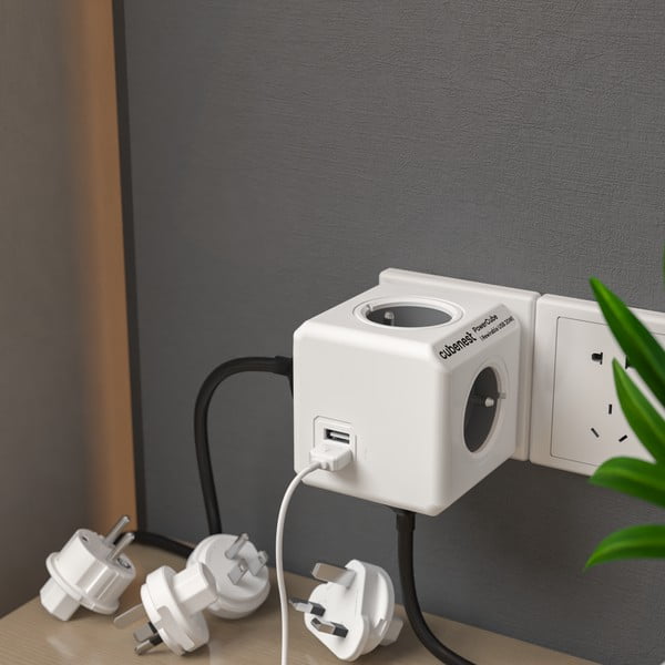 Priză 13 cm PowerCube ReWirable USB – Cubenest-image-1