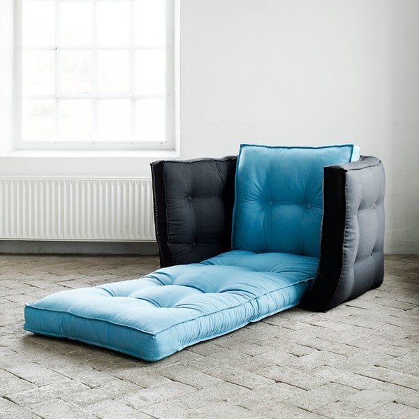 Fotoliu extensibil Karup Dice Horizon Blue/Gray-image-2