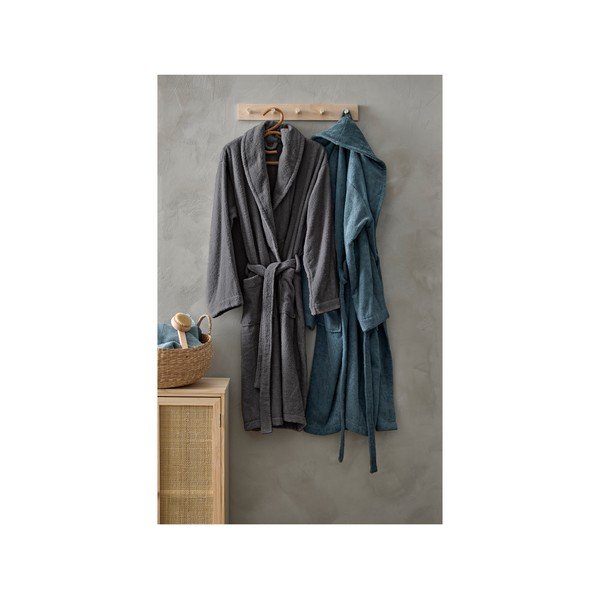 Halat din bumbac organic Södahl, mărime L/XL, gri-image-2