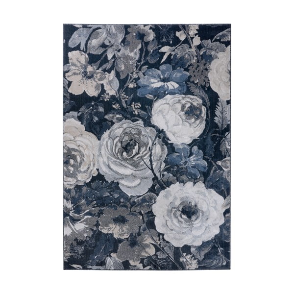Covor Mint Rugs Peony, 80 x 150 cm, albastru închis