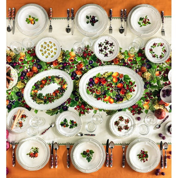 Set veselă 18 farfurii din porțelan Brandani Le Primizie-image-1