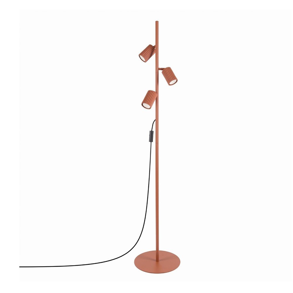 Lampadar cărămiziu cu structură flexibilă din aluminiu (înălțime 155 cm) Gleam – Sollux