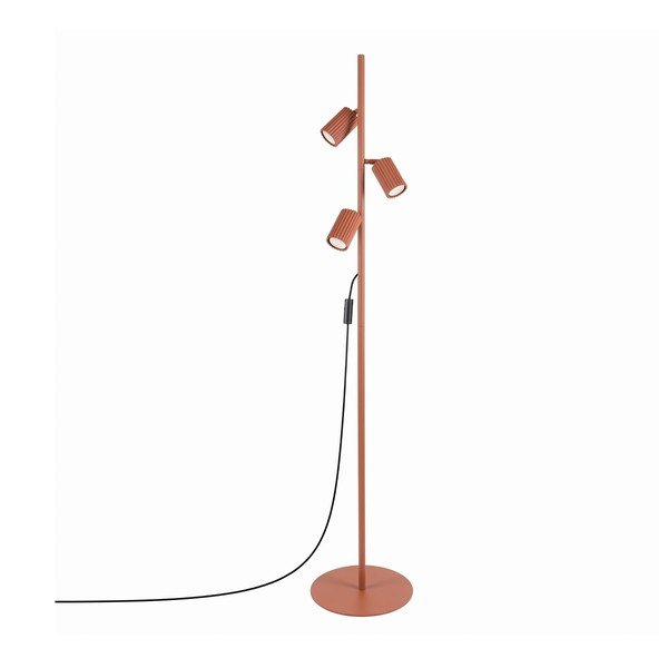 Lampadar cărămiziu cu structură flexibilă din aluminiu (înălțime 155 cm) Gleam – Sollux