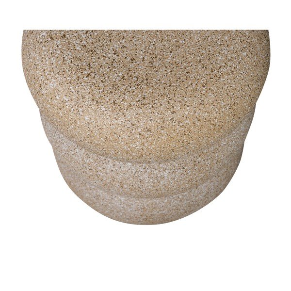 Măsuță de grădină rotundă cu aspect de piatră ø 40 cm Laurel – WOOOD-image-3