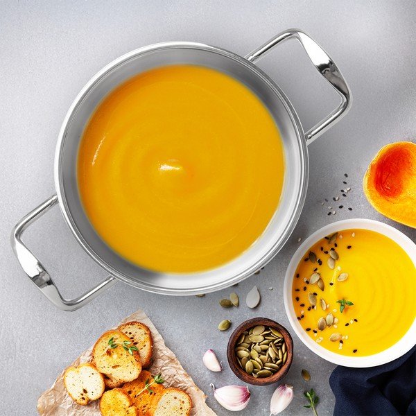 Cratiță cu capac din oțel inoxidabil 3 l Venice – Orion-image-2