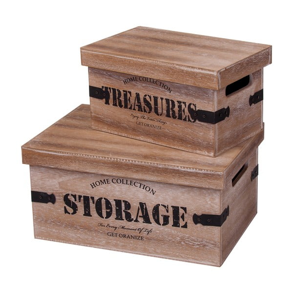 Set 2 cutii de depozitare Storage Brown