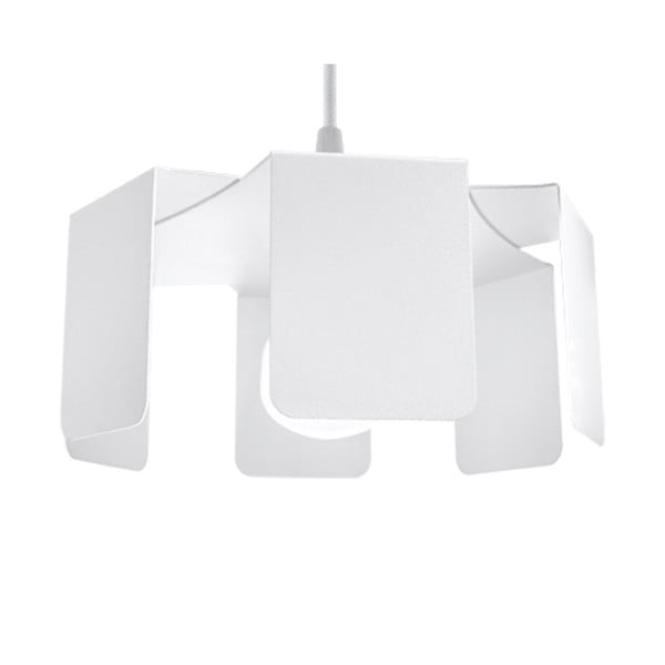 Lustră albă cu abajur din metal ø 24 cm Rossario – Sollux-image-2