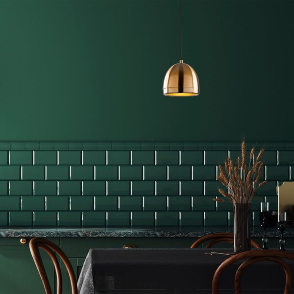 Lustră în culoarea bronz cu abajur din metal ø 17 cm Mugo – Opviq lights-image-2