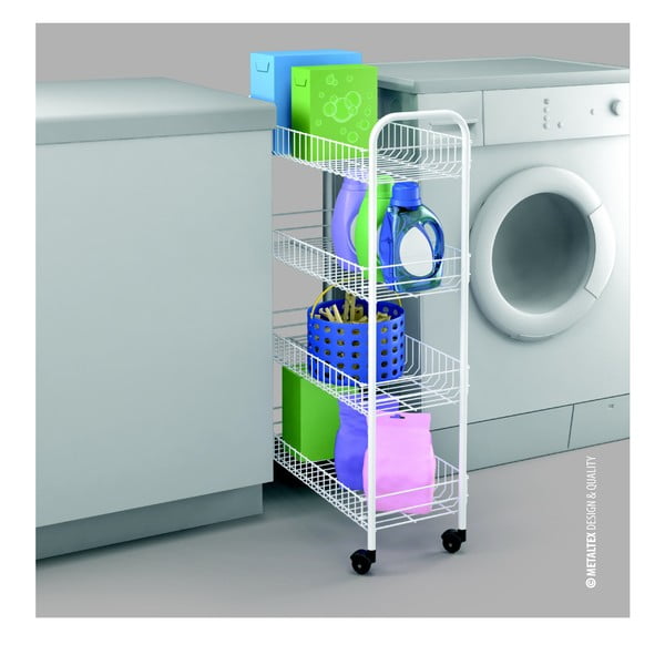 Raft mobil din metal alb 23x84 cm - Metaltex-image-4