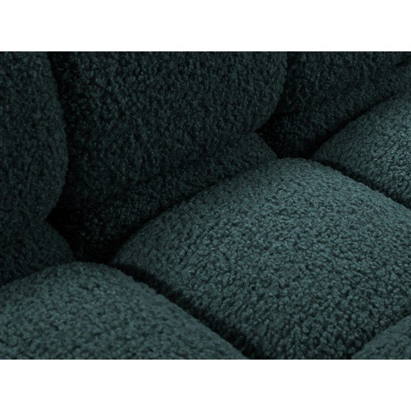 Canapea modulară petrol cu tapițerie din țesătură bouclé 188 cm – Micadoni -image-3