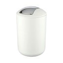 Coș de gunoi alb din plastic 6,5 l Brasil – Wenko