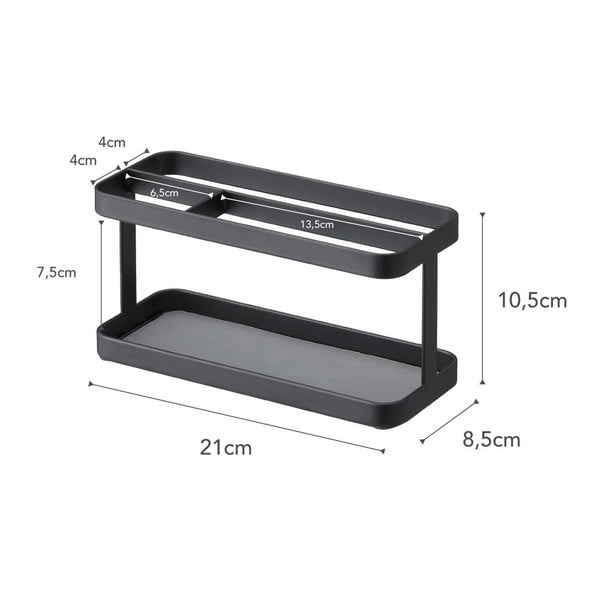 Suport multifuncțional YAMAZAKI Tower Rack, negru-image-3