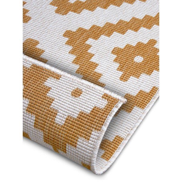 Covor de exterior galben ocru-alb 200x290 cm Malta – NORTHRUGS-image-2