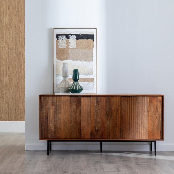 Comodă maro din lemn de mango 160x78x40 cm Sagara – Ixia-image-1
