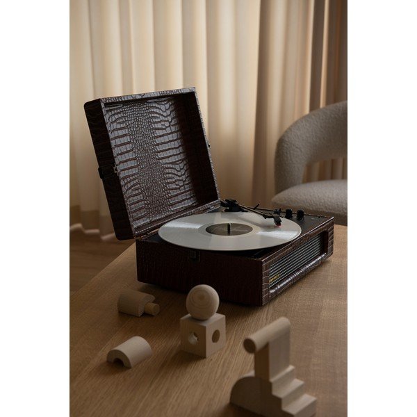 Gramofon Crosley Voyager Croc, maro-image-1